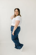 Load image into Gallery viewer, PREORDER: High Rise Wide Leg Denim Joggers