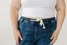 Load image into Gallery viewer, PREORDER: High Rise Wide Leg Denim Joggers