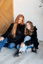 Load image into Gallery viewer, Kids Oversized Hoodie Blanket in Black