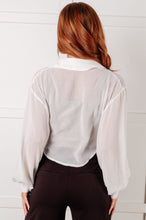 Load image into Gallery viewer, Pause and Reflect Tie Front Button Up Shirt