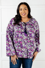 Load image into Gallery viewer, Pulled Together Ditsy Floral Bubble Sleeve Blouse