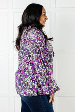 Load image into Gallery viewer, Pulled Together Ditsy Floral Bubble Sleeve Blouse