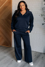 Load image into Gallery viewer, Resort Travel Wide Leg Crop Pant in Navy