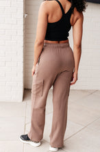 Load image into Gallery viewer, Run, Don't Walk Cargo Sweatpants in Smokey Brown