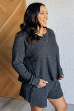 Load image into Gallery viewer, Set Process Mineral Wash Waffle Knit Set in Black