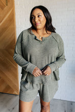 Load image into Gallery viewer, Set Process Mineral Wash Waffle Knit Set in Olive