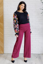 Load image into Gallery viewer, She is the Party Floral Sequins Mesh Sleeve Top