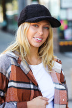 Load image into Gallery viewer, Black Sherpa Baseball Cap