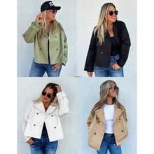 Load image into Gallery viewer, PREORDER: Rossi Crop Trench Coat in Four Colors