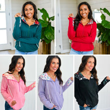 Load image into Gallery viewer, PREORDER: Audre Half Zip Hoodie in Five Winter Prints