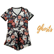 Load image into Gallery viewer, PREORDER: Halloween Pajama Short Set in Five Prints