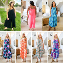 Load image into Gallery viewer, PREORDER: Relaxed Fit Jumpsuit in Assorted Prints