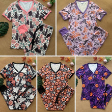 Load image into Gallery viewer, PREORDER: Halloween Pajama Jogger Set in Five Prints