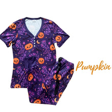 Load image into Gallery viewer, PREORDER: Halloween Pajama Jogger Set in Five Prints