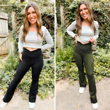 Load image into Gallery viewer, PREORDER: Max Sculpt Ribbed Flare Leggings in Two Colors