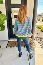 Load image into Gallery viewer, PREORDER: Best Selling Larson Contrast Pullover in Pink/Green