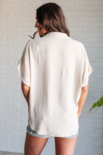 Load image into Gallery viewer, Sweet Simplicity Button Down Blouse in Oatmeal