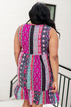 Load image into Gallery viewer, That's So Boho Mixed Print Sleeveless Dress