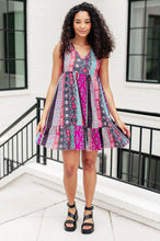 Load image into Gallery viewer, That's So Boho Mixed Print Sleeveless Dress
