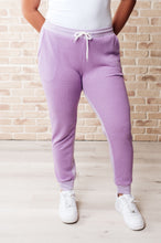 Load image into Gallery viewer, Tommy Two Tone Waffle Joggers Purple