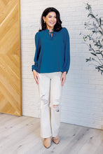 Load image into Gallery viewer, We Believe Keyhole Tie Detail Blouse