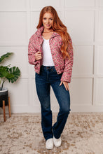 Load image into Gallery viewer, Wish Me Well Floral Printed Puffer Jacket in Rose Multi