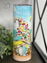 Load image into Gallery viewer, PREORDER: Beach Gnomes UV Color Changing Skinny Tumbler