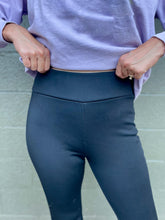 Load image into Gallery viewer, PREORDER: Cuddle Up Fleece Lined Flares in Black
