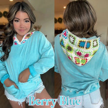 Load image into Gallery viewer, PREORDER: Sia Acid Wash Crochet Hoodie