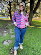Load image into Gallery viewer, PREORDER: Step By Step Stripe Sweatshirt in Four Colors