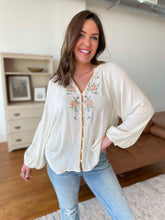 Load image into Gallery viewer, PREORDER: Flowers From Verona Floral Embroidered Top