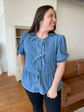 Load image into Gallery viewer, PREORDER: Sweet Escape Peplum Top