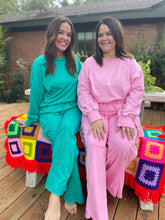 Load image into Gallery viewer, PREORDER: Beautiful Day Mineral Wash Pullover and Cargo Pants Set in Two Colors
