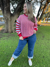 Load image into Gallery viewer, PREORDER: Aspen Striped Sleeve Sweater in Four Colors