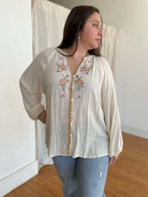Load image into Gallery viewer, PREORDER: Flowers From Verona Floral Embroidered Top