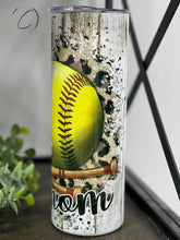 Load image into Gallery viewer, PREORDER: Softball Mom Skinny Tumbler