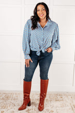 Load image into Gallery viewer, Skies Above Patterned Button Up Shirt