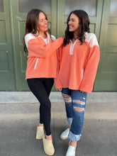 Load image into Gallery viewer, PREORDER: Half Zip Fleece Pullover in Sherbet