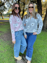 Load image into Gallery viewer, PREORDER: Flower Powered Half Zip Sweater in Four Colors