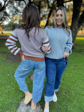 Load image into Gallery viewer, PREORDER: Aspen Striped Sleeve Sweater in Four Colors