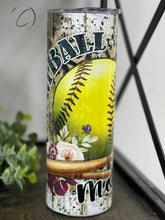 Load image into Gallery viewer, PREORDER: Softball Mom Skinny Tumbler
