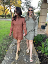 Load image into Gallery viewer, PREORDER: So Delightful Cable Knit Sweater Dress in Four Colors