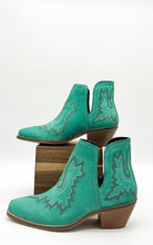 Load image into Gallery viewer, Kickin' Booties in Turquoise Suede