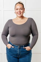 Load image into Gallery viewer, Bring in the Basics Seamless Reversible V-Neck Charcoal
