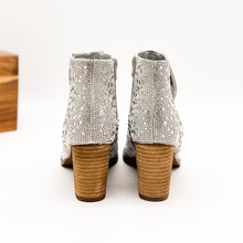 Load image into Gallery viewer, Shine Star Rhinestone Bootie in Silver