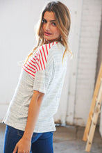 Load image into Gallery viewer, American Flag Color Block Overlock Thermal Top