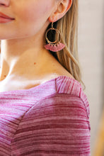 Load image into Gallery viewer, Rosewood Tassel Drop Earrings