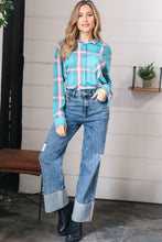 Load image into Gallery viewer, Cotton High Rise Cuffed Wide Leg Denim Jeans