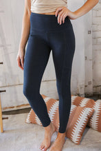 Load image into Gallery viewer, Charcoal Better Cotton Wide Waistband Pocketed Leggings