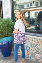 Load image into Gallery viewer, Plum & Brown Leopard Chevron Terry Pocketed Top